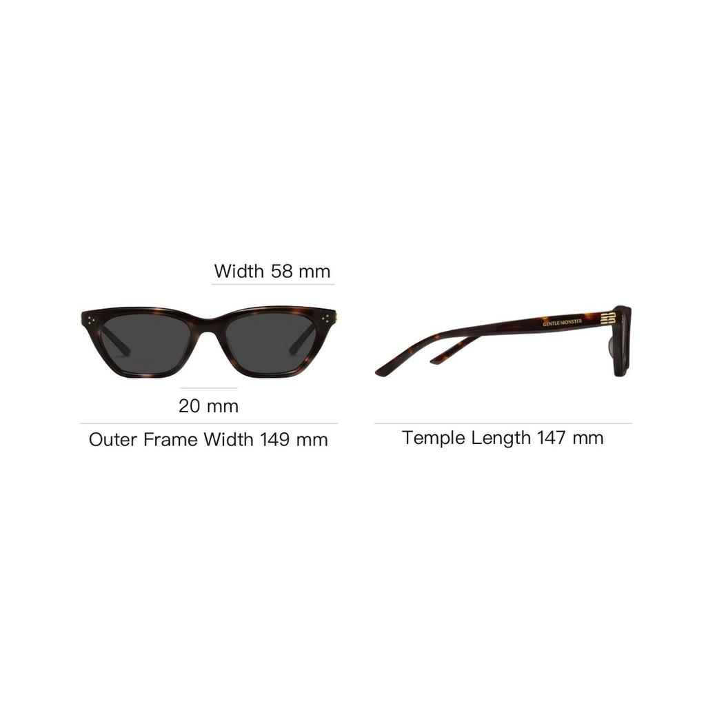 Gentle Monster Cat Eye Sunglasses Men Sunglasses Brown GISELET1