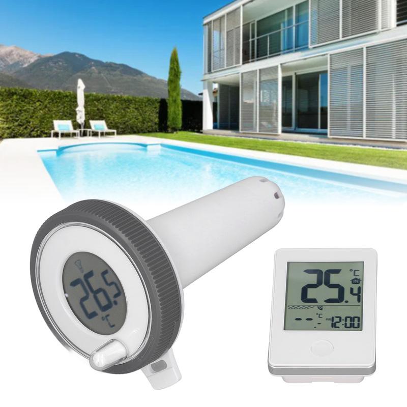 Wireless Pool Thermometer LCD Display 0.1℃ Accuracy Waterproof Digital Floating Thermometer Temperature Meter Pool Thermometer