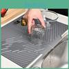 1pc Mat Drain Silicone 1pc Heat Resistant Silicone Drain Mat Folding Draining Pad Large Drain Tray Dishwasher Safe Trivet