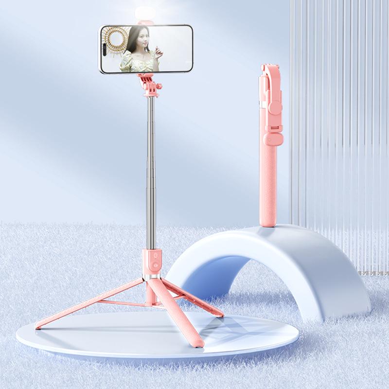 1.7m Portable Selfie Stick & Tripod with Bluetooth Remote for Live Streaming