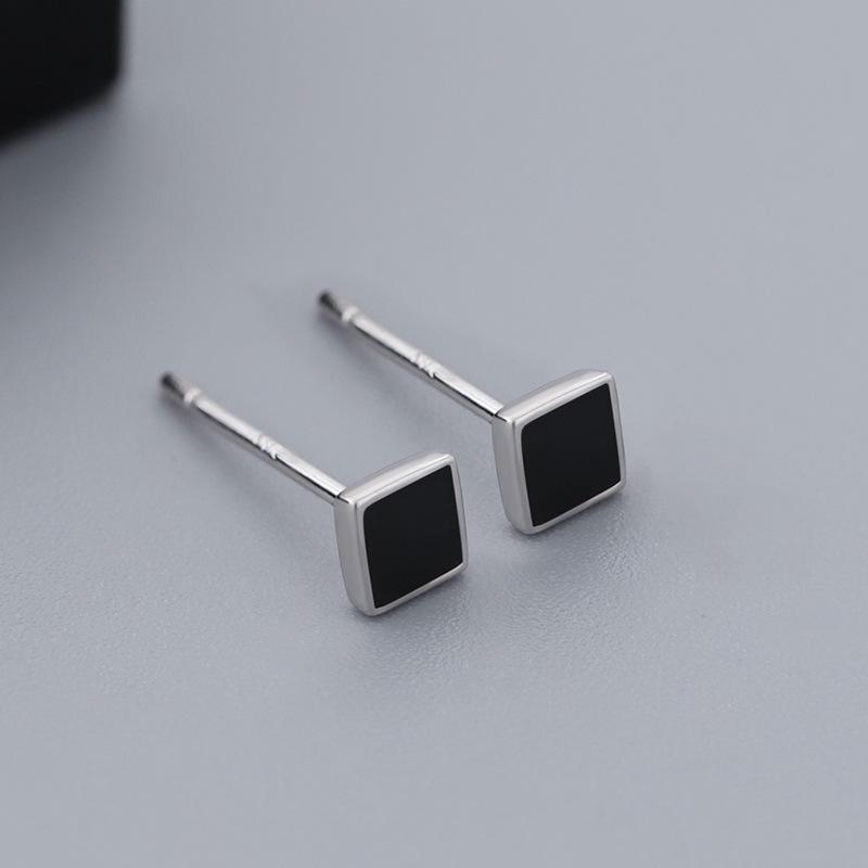 

Мужские минималистичные серьги-пусеты из стерлингового серебра 925 пробы - Холодный стиль с миниатюрным дизайном