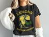 Lemon T-Shirt, Zesty and Fresh, 100% Natural Lemons Tee, Give Them a Squeeze TShirt, Citrus Fruit, Lemon Lover Gift