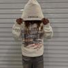 European and American Personalized Printed Long Sleeved Retro Street Trend Y2k Hoodie