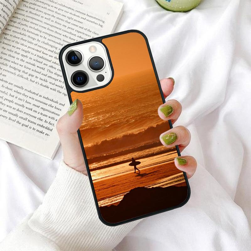 Extreme Sports Surfing Phone Case for iPhone 17 Air 16 Coque 15 14 12 13 PLUS 11 PRO MAX Back Cover Fundas Shell