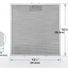 Pack Of 2 Range Hood Grease Filters Strong Aluminum Construction For Effective Cooking remainder Capture