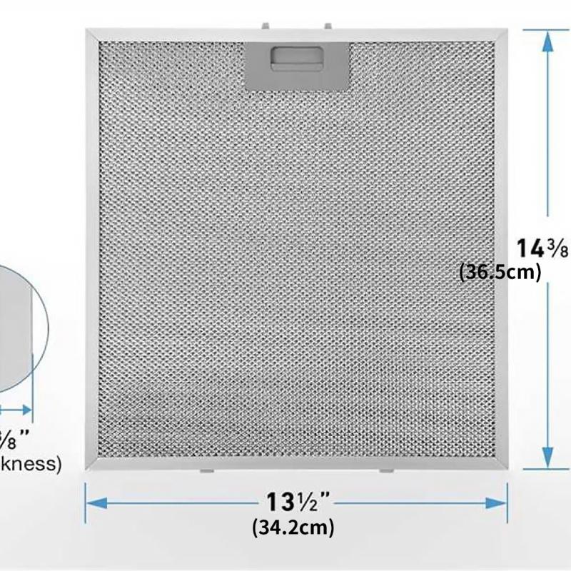 Pack Of 2 Range Hood Grease Filters Strong Aluminum Construction For Effective Cooking remainder Capture