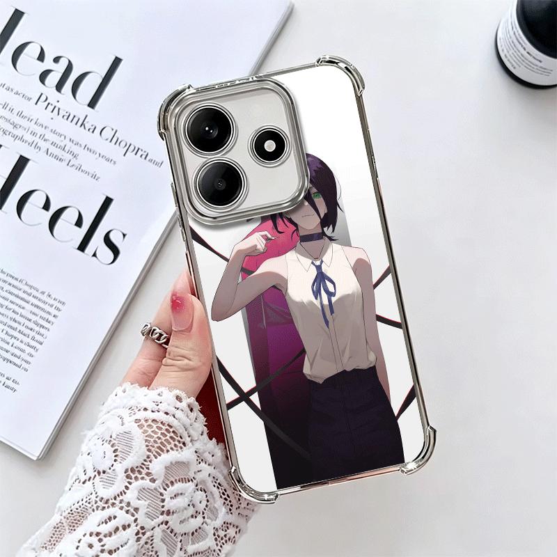 

Anime Character R-Reze CSM Soft Phone Case For Xiaomi Redmi Note 14 15 Pro Plus 13 12 11S 11T 5G 10 9S 9 Plating Anti-Fall Funda Redmi Note 12 4G