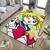 Christmas anime Princess Office Rug Chair Mat, Game Carpet, Suitable for Front Door, Bedroom, Living Room, Desk, Holiday Gift