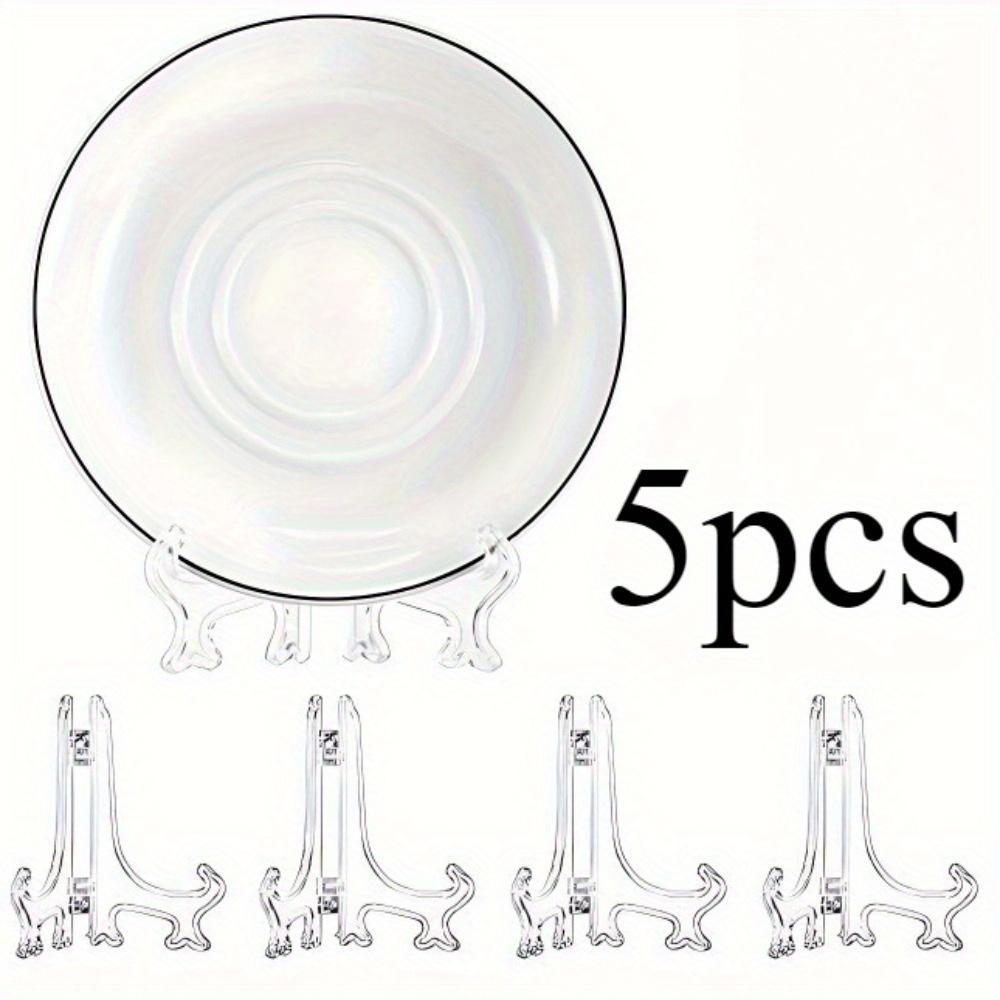 

5 шт. Портативные подставки для тарелок. Складной дисплей для фотографий, керамики и бытового хранения. Идеальные подарки. чистый