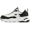 Skechers D'LITES 4.0 Women Black White Low Top Dad Shoes 149492-BKW