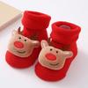Terry Socks for Infants 0-12 Months Christmas Pattern Warm Cotton Socks Warm & Protective Socks for Indoor & Outdoor Use