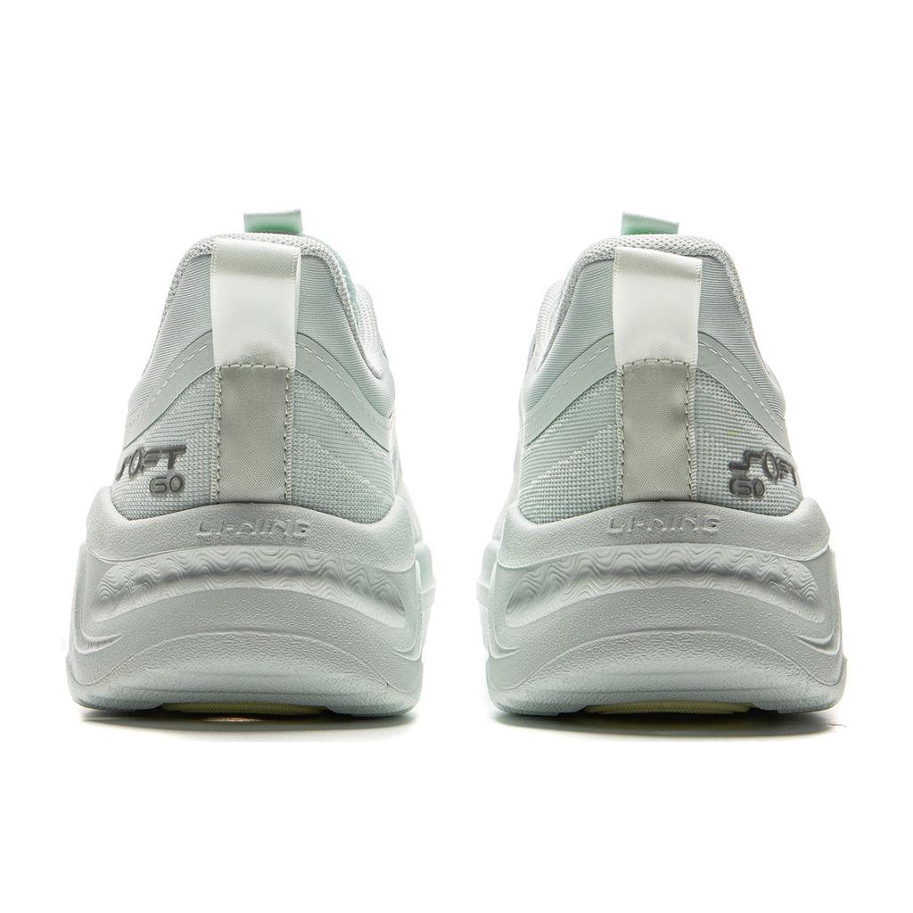 New LiNing SOFT GO 2 Cushioning Abrasion Resistant Breathable Low Top Casual Shoes Women's Wavy Blue AGLV040-1