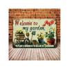 Vintage Metal Wall Art Garden Sign Patio Decor