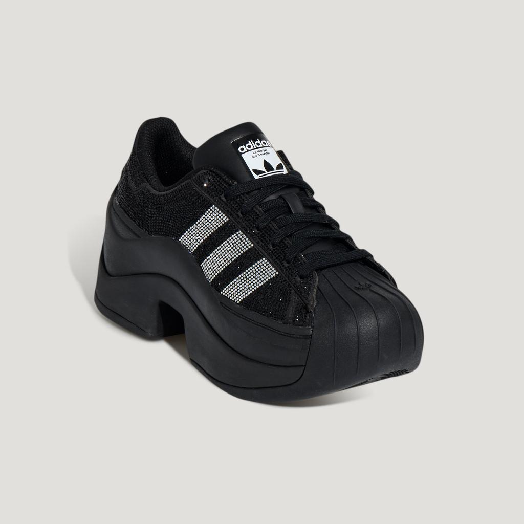 adidas Superstar Bold Rhinestone Black Silver (Women's)