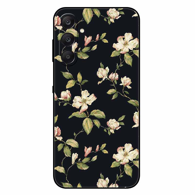 For Samsung A17 5G Case Black Silicone Soft Fashion Animal Back Cover For Samsung Galaxy A17 5G TPU Coque Cute Protective Bumper