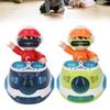 DJ Hüpfender Beat Rock Junge Tanzendes Spielzeug mit Musik Blinklicht Universalrad Automatische Bewegung R