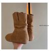 Fashion Vintage Pleated Pile Short Tube MartinBoots Women's 2024 Autumn New Simple Retro Flat Comfortable Knight Boots Tenis Feminino