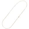 18k Gold Curb Chain with Mint Certification Mark Necklace, 2-Sided, 3.0g, 60cm,
