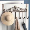Bracket Towel Holder Clothes Hanger 7 Hooks Door Rear Hook Over Door Hanger Storage Rack Door Hooks