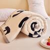 Thick Blanket New Printed Autumn Winter Warm Flannel Bed Sheet Coral Fleece Throw Blanket