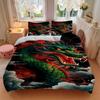 3pcs Dragon Fantasy Bedding Set, Includes Without Pillow Inserts, Soft Comfortable Bedding Set,All-Season Use a0924067