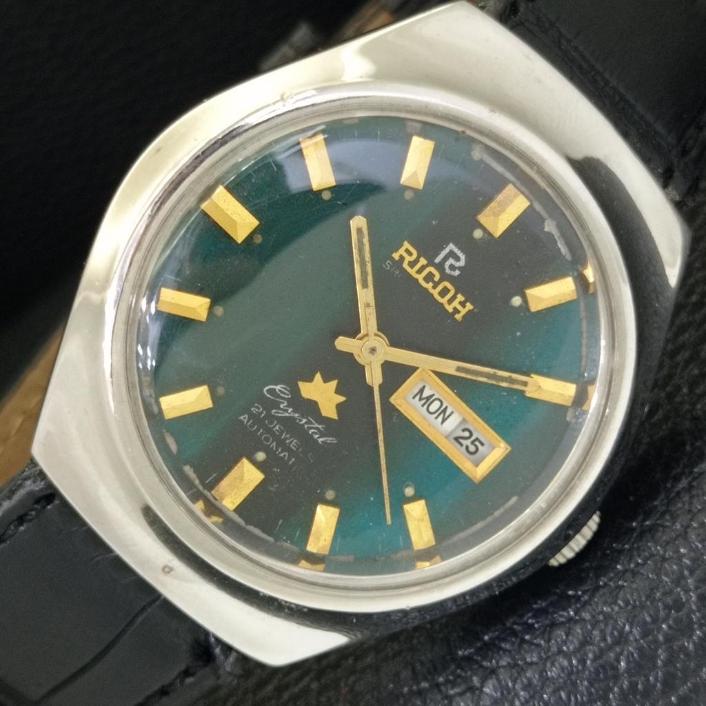 

АВТОМАТИЧЕСКИЕ ВИНТАЖНЫЕ ЧАСЫ RICOH R31 ЯПОНИЯ МУЖСКИЕ ОРИГИНАЛЬНЫЙ ЦИФЕРБЛАТ a703570-1 R213d-a703570