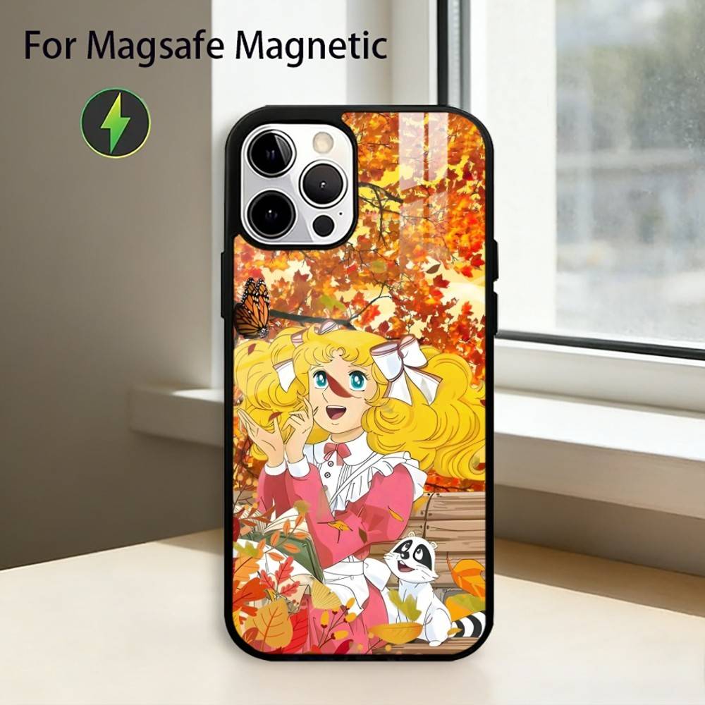 A-Anime Candy Candy Phone Case For iPhone17,16,15,14,13,12,11 Plus,Pro Magnetic with Magsafe Wireless Charging