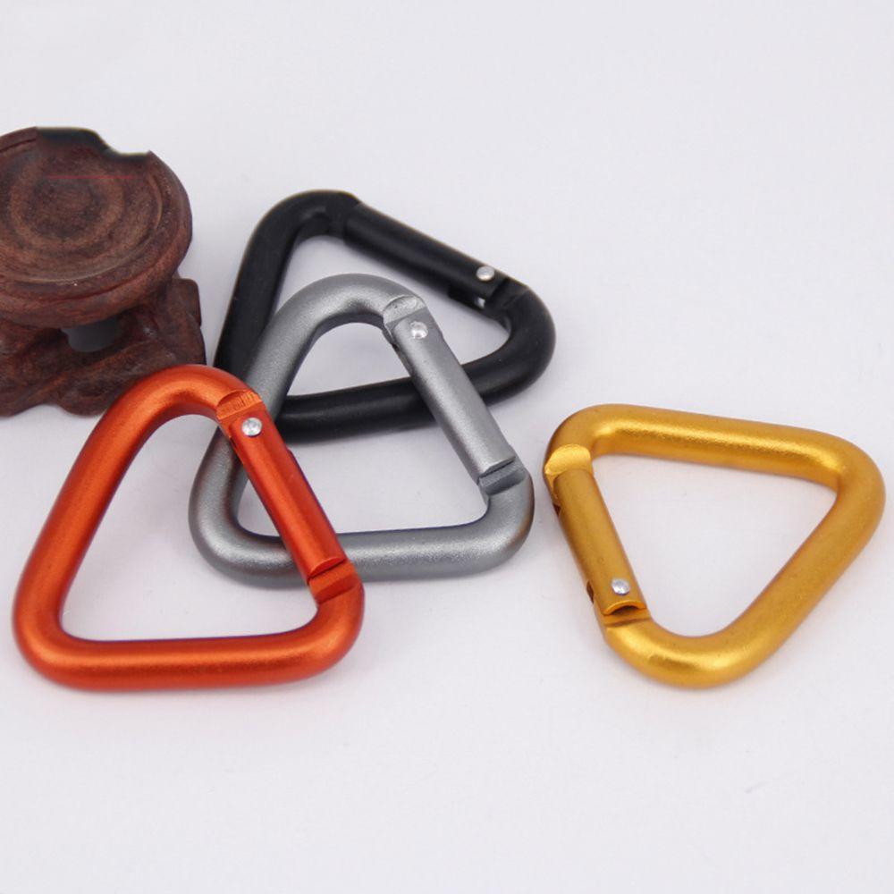 Snap Camping Outdoor Triangle Metal Aluminum Zinc Zinc Alloy Keychain Hook Carabiner Buckle