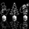 2025 LED Mini Night Lights Colorful Flashing Light Snowman Lamp Christmas Ornament Birthday Party New Year's Decor Festive Light
