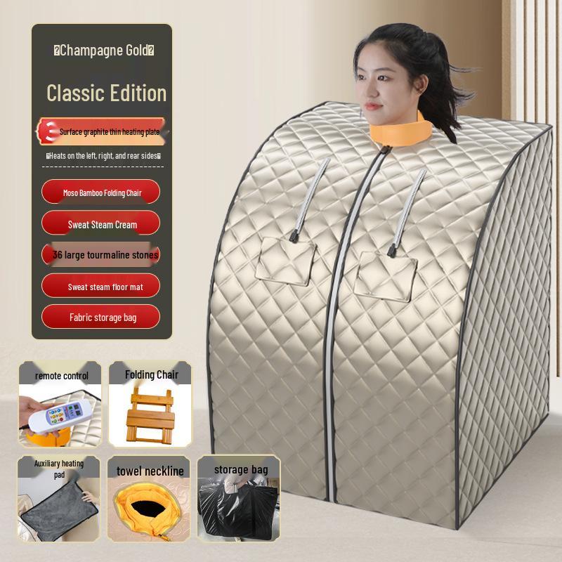 Portable Infrared Sauna Box for One Person - Home Use