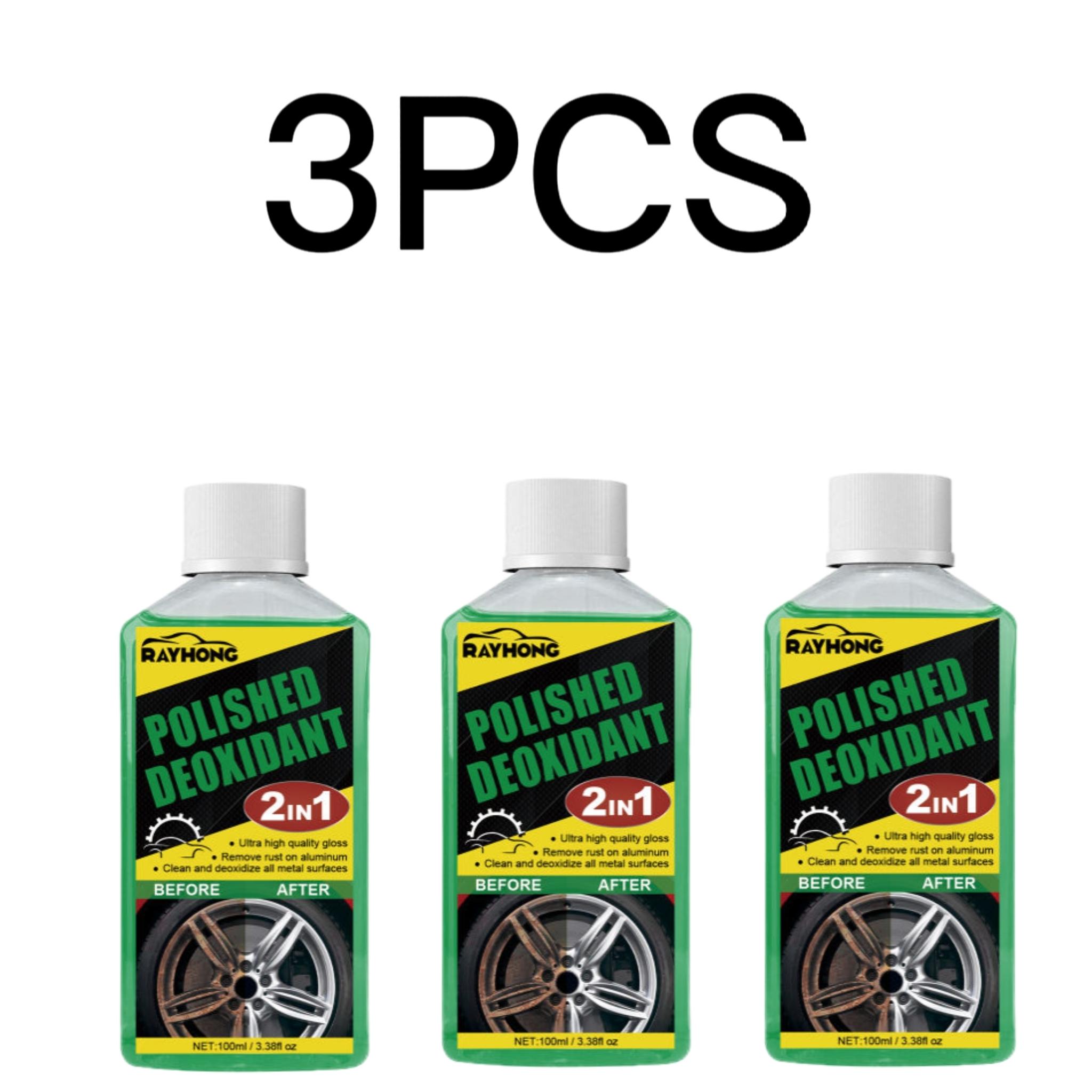 

Yegbong 100 мл полирующий раскислитель, жидкий автомобильный концентратор, средство для удаления ржавчины, восстановление чистой и полированной металлической поверхности, средство для удаления ржавчины 100ml*3 белый