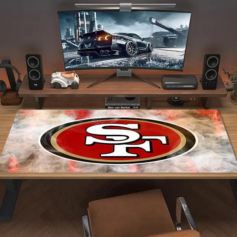 San Francisco 49ers2 Print Cushion Non-slip Laptop Tablet Big Mousepad XXL Mat Mini PC Playmat With Lock edge