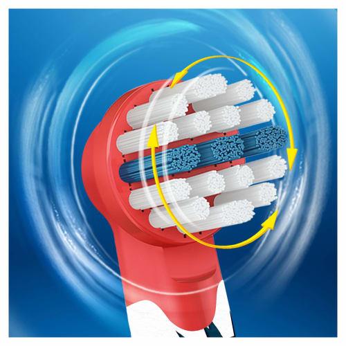 Braun Oral-B Electric Toothbrush, Sumizumi Clean Kids, Soft, Replacement Brush Tips (4 Brushes), Red, Star Wars Design