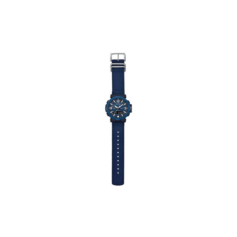 Casio PRO TREK Serie-PRG Serie Outdoor Bergsteigen Quarzwerk Stoffarmband Japanische und Koreanische Uhr Herrenuhr Blaues Zifferblatt PRG-600YB-2