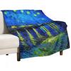 Starry Night Over the Rh?ne by Vincent Van Gogh Throw Blanket Designer Blankets Summer Blanket