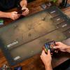 Cracked Slate MTG&TCG Tabletop Game Mat Magic Party Playmat 24"X14" Friendly Design Durable Rubber for Games Offices Mouse Pad