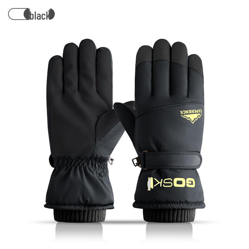 Men's & Women's Waterproof Touchscreen Ski Gloves - Warm, Cold-Proof, Fleece-Lined for Snow & Riding.
