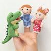 Plush Frog And Child Finger Puppets Set For Baby Comfort And Play
