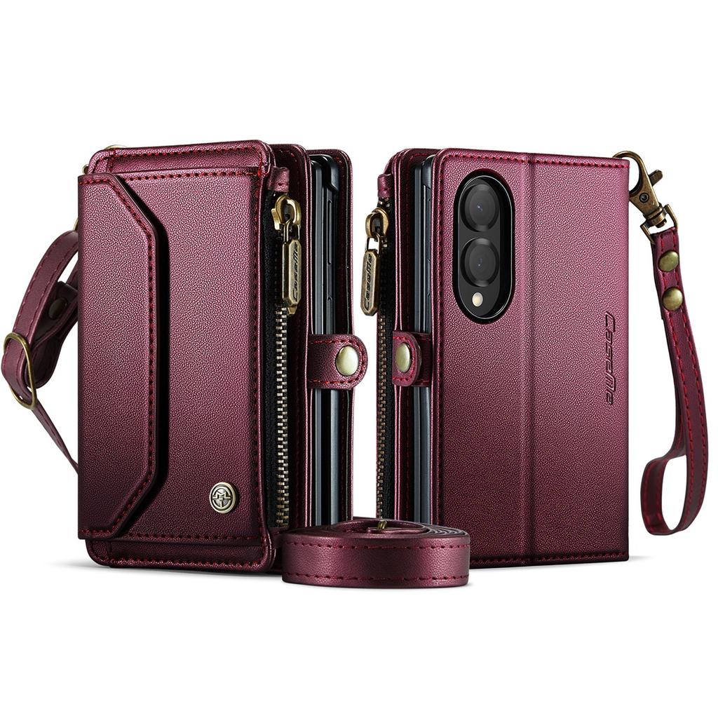 For Z Fold8 Wallet Case,Leather Flip Cover with Crossbody Strap Wristlet Kickstand for Samsung Galaxy Z Fold 8 2026