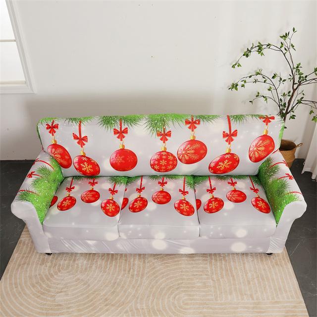 1set Weihnachten Sofa Abdeckung Stretch Sofa Schonbezüge Für Wohnzimmer Weihnachten Sessel Couch Abdeckungen Mit Kissen Abdeckung Couch Bezug