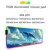 Flying Whale Mouse Pad RGB Gaming Mousepad Big LED Pad PC Desk Mat Luminous Mouse Pad Large Keyboard Mats Table Rug With Backlit