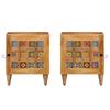 Nightstand In Natural Finish 40 X 33.5 X 46 Cm Solid Mango Wood