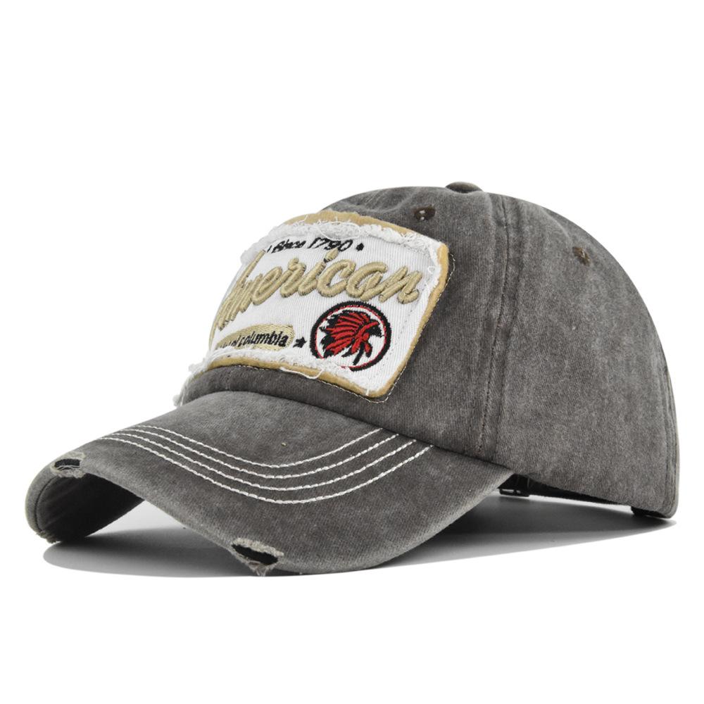 Baseball Retro Cap Printed Duckbill Cap Sticker Embroidered Threedimensional