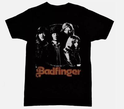 Badfinger Band Schwarzes Baumwoll-T-Shirt Unisex Unisex T-Shirt