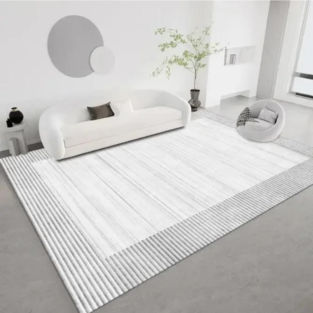 Modern Simple Living Room Decoration Carpet Large Area Soft Lounge Rug Gray Nordic Rugs for Bedroom Washable Anti-slip Floor Mat