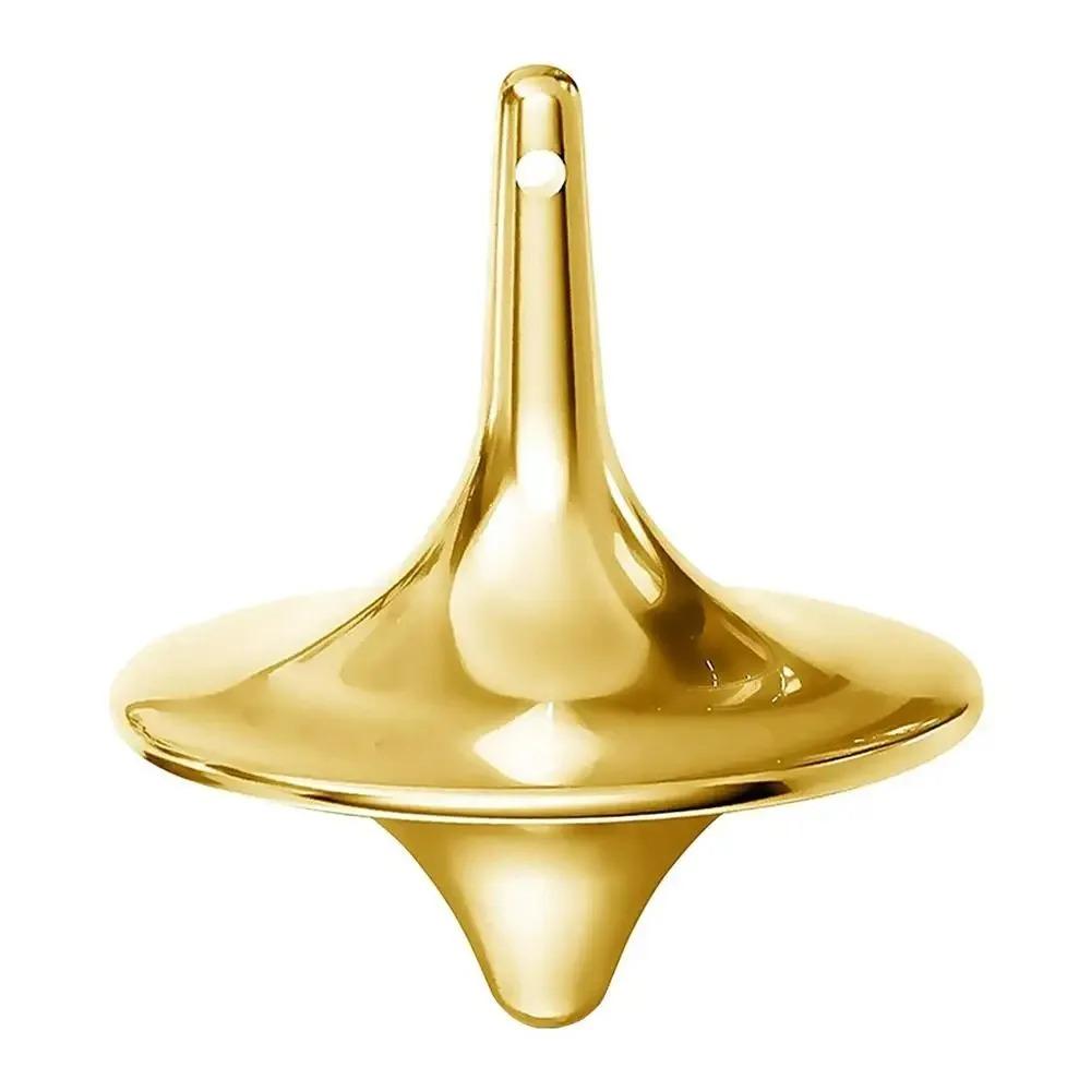 Hot Movie Totem Metal Gyro - Silvery Hand Spinning Top Fingertips Cyclone Anti Stress Fidget Toy for Adult Gifts