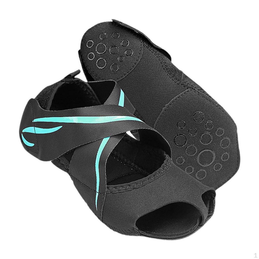 Socks for Women Grip Cross Tie Breathable Anti Skid Toeless Sports Fitness, Workout,