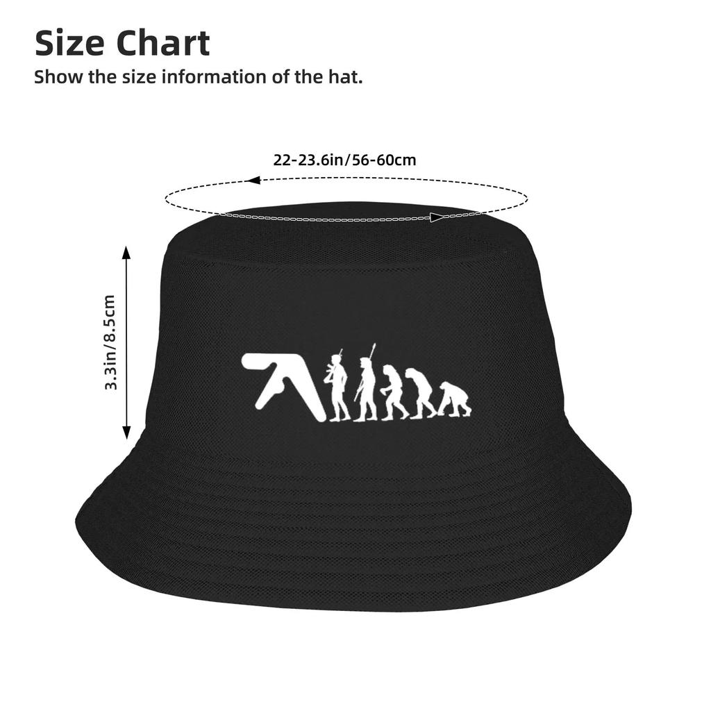 Unisex Aphex Twin Logo Bucket Hat Soft Fold FisherUnisex S Summer Retro Beach Travel Caps Hawaii Custom Visor