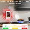 Professional 5 In 1 Portable Air Quality Detector Time Display CO Real Time Monitor Carbon Monoxide Alarm Temperature Humidity Sensors TypeC Charging