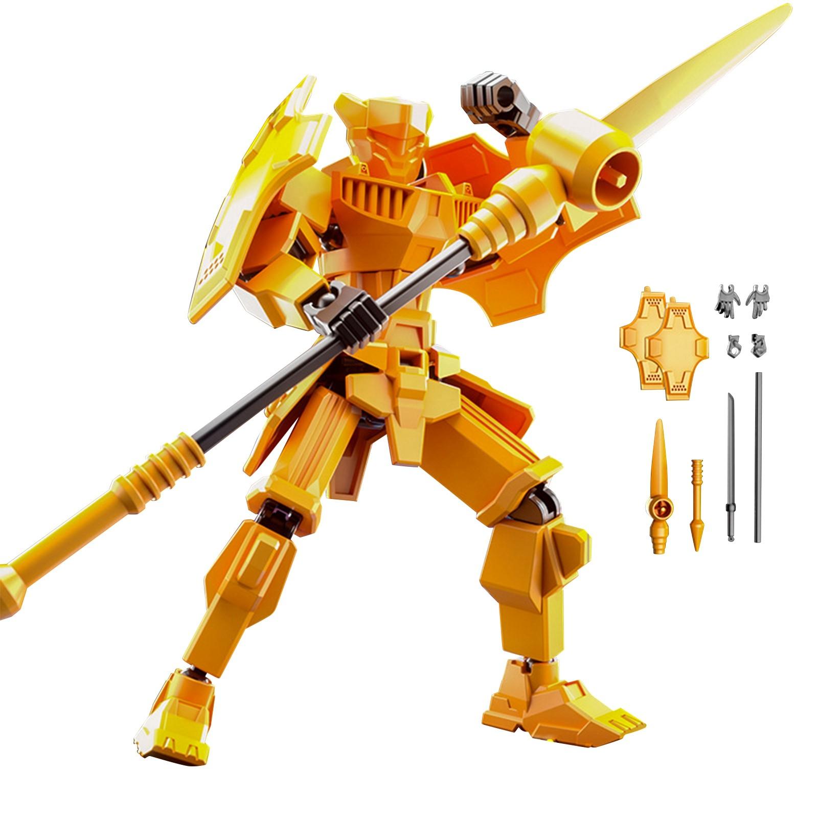 

Совместная подвижная 3D-печатная кукла-игрушка, креативное декомпрессионное настольное украшение One Size золотой